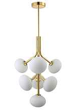 Люстра Crystal Lux ALICIA SP7 GOLD/WHITE - цена и фото Люстра Crystal Lux ALICIA SP7 GOLD/WHITE - цена и фото